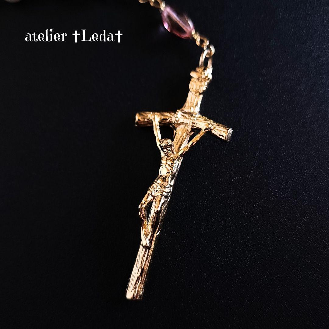 ☆天然シェルパール ロザリオ☆ - Gold ver. -