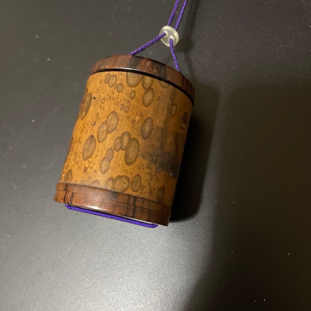 古い　斑竹　筆筒　筆入れ　書道