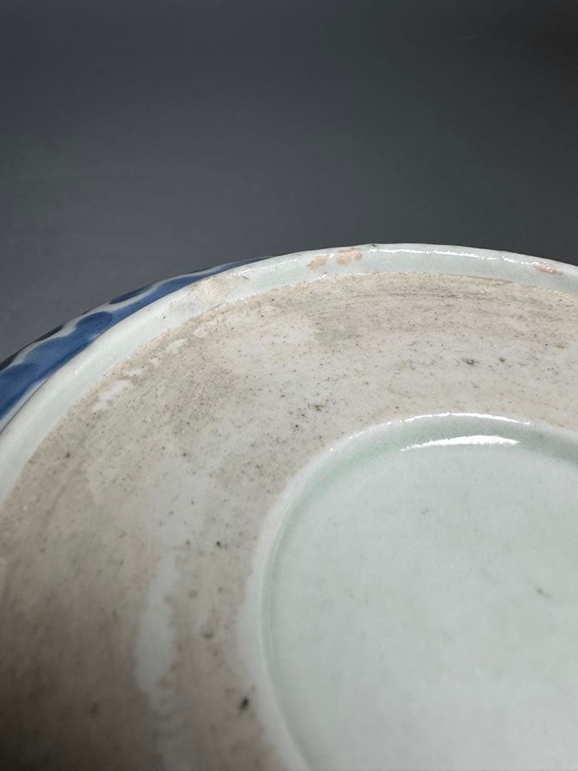 古伊万里　たこ唐草　鉢　白磁　染付　美品