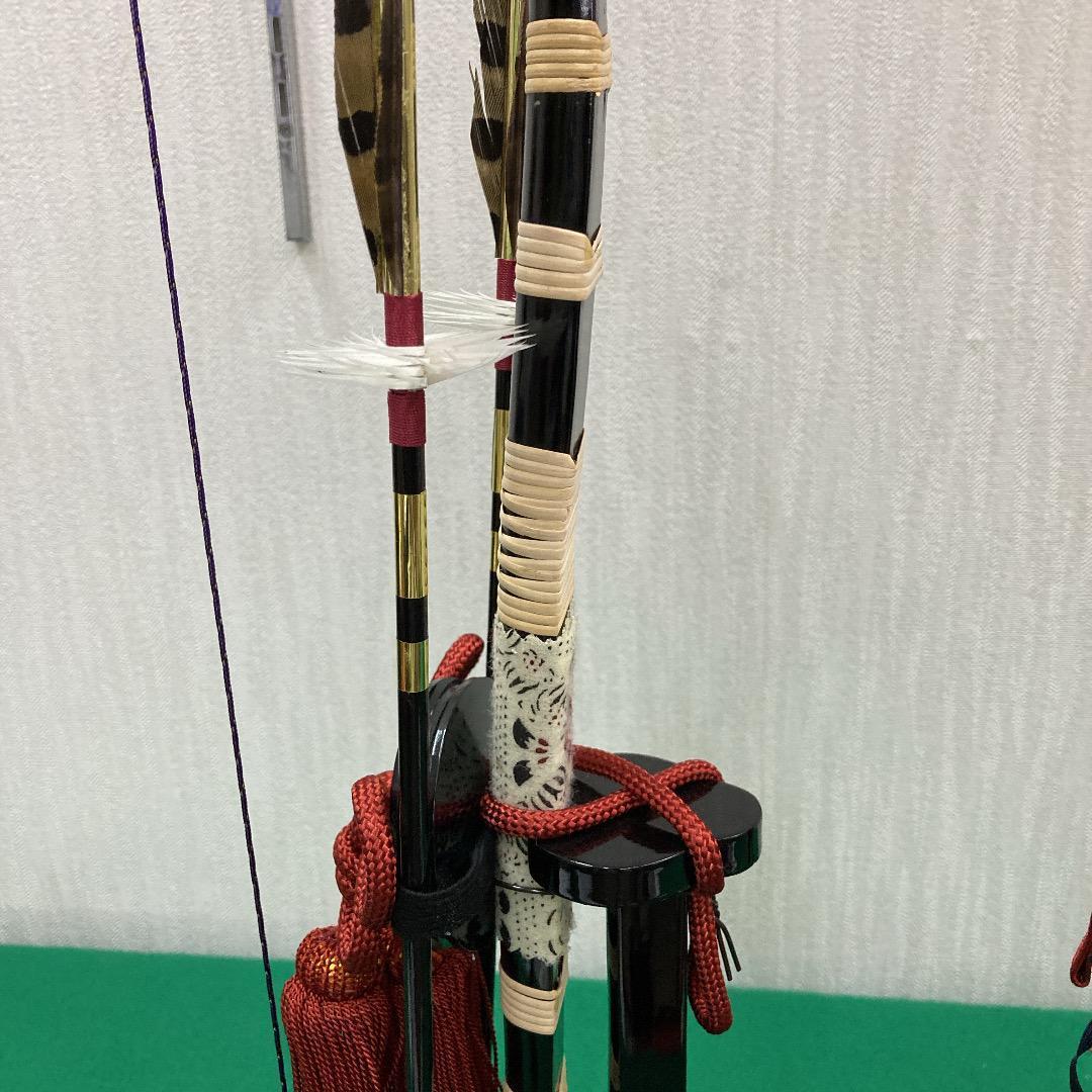 E3　五月人形　弓高さ62㎝位　五月人形弓太刀　五月刀　五月鎧兜飾り