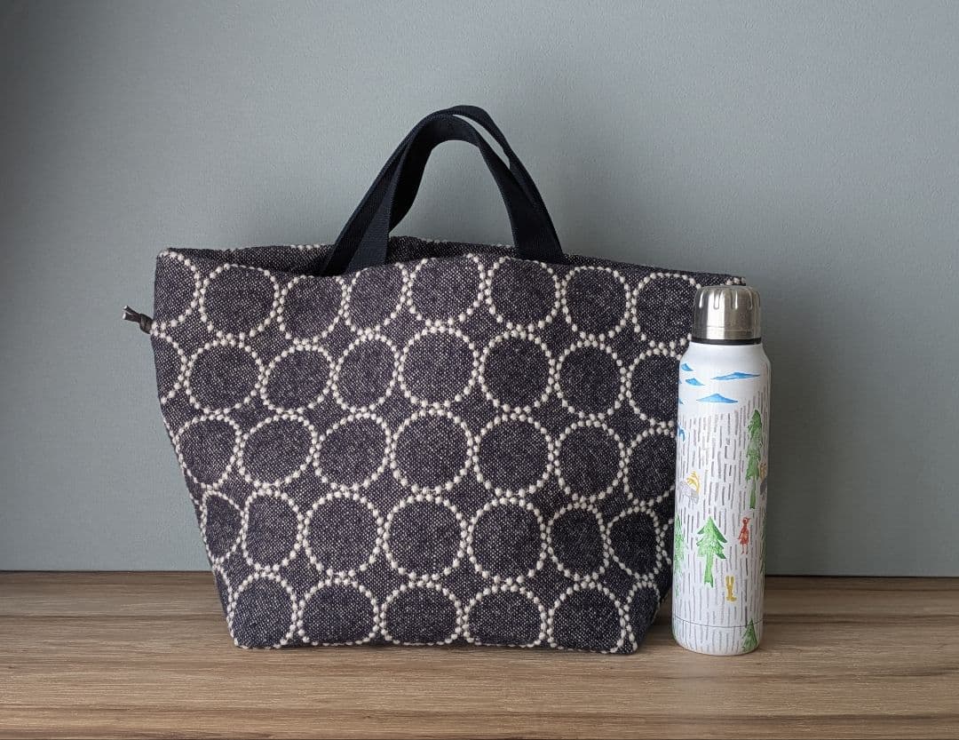 ミナペルホネンハンドメイドエアリーバッグ（タンバリン、大サイズ）