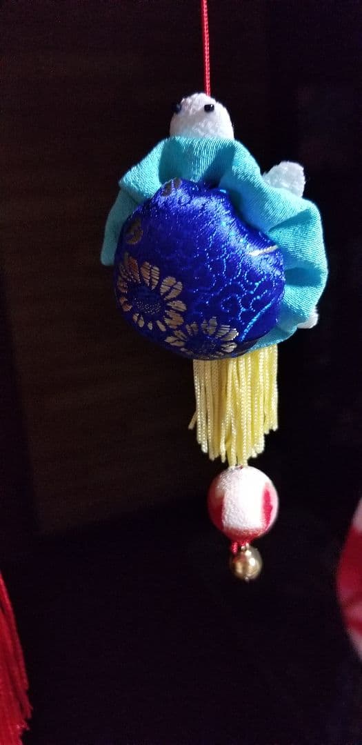 吊し飾り(赤、輪)+春の１本吊し飾り