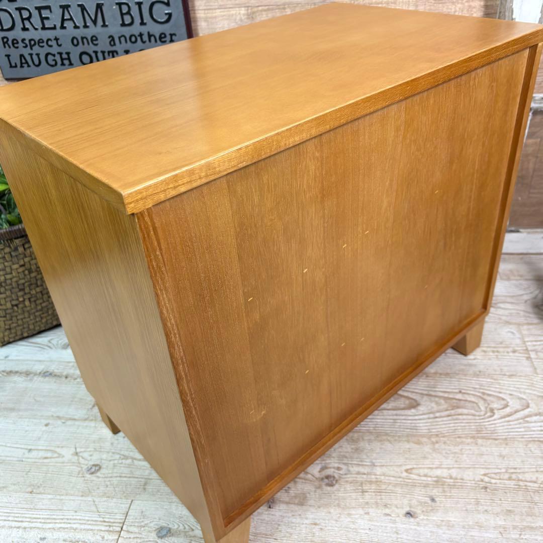 訳あり品【143】ナチュラルウッド多引き出し収納チェストインテリア木製タンス桐材