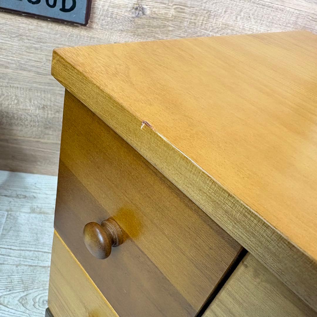 訳あり品【143】ナチュラルウッド多引き出し収納チェストインテリア木製タンス桐材