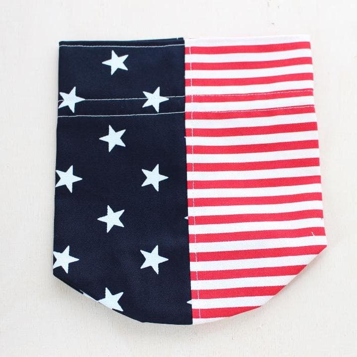 骨壷 覆い袋セット 5寸 スターストライプ