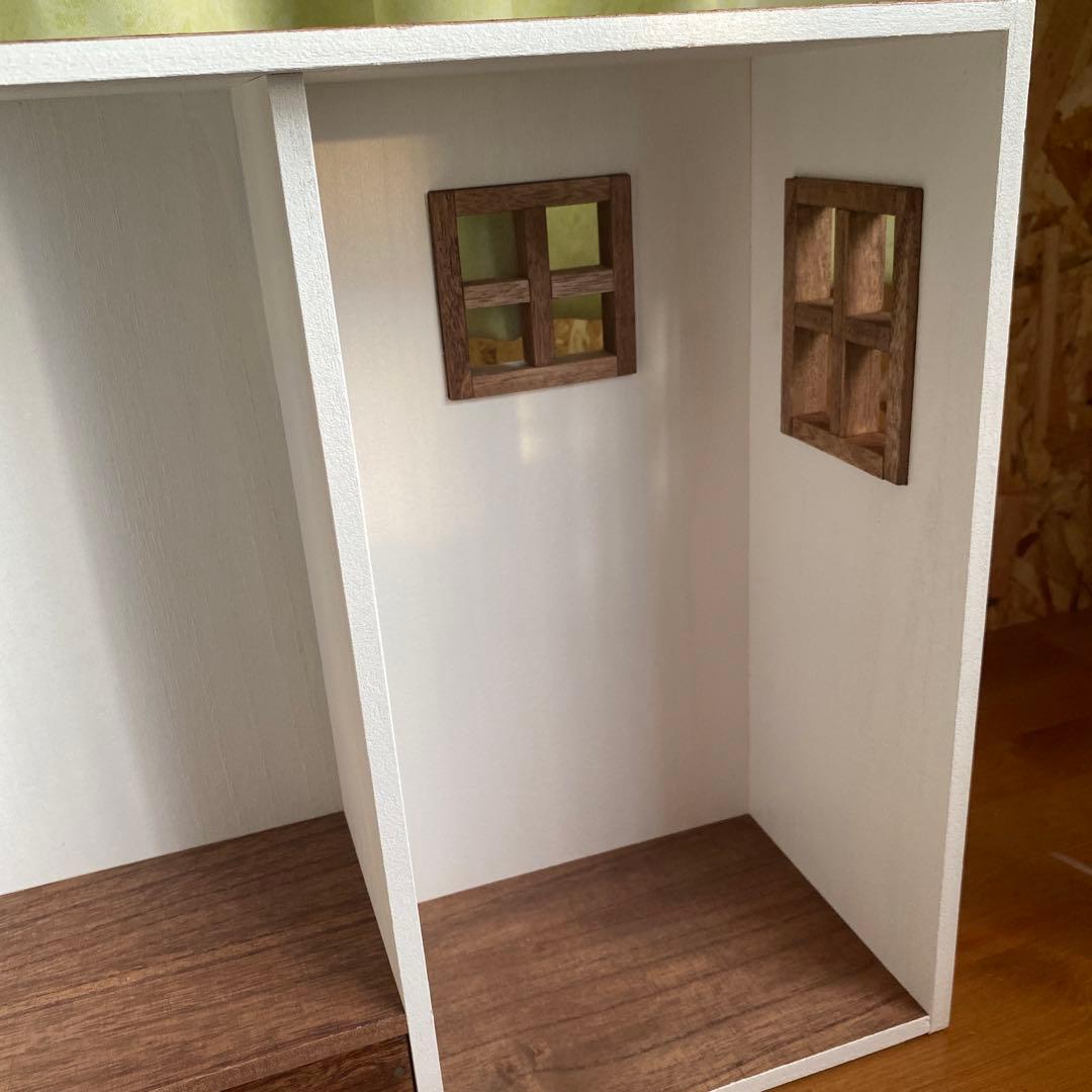 おうち型人形用木製収納ケース　ネオブライス　アイシードール　クローゼットドール用