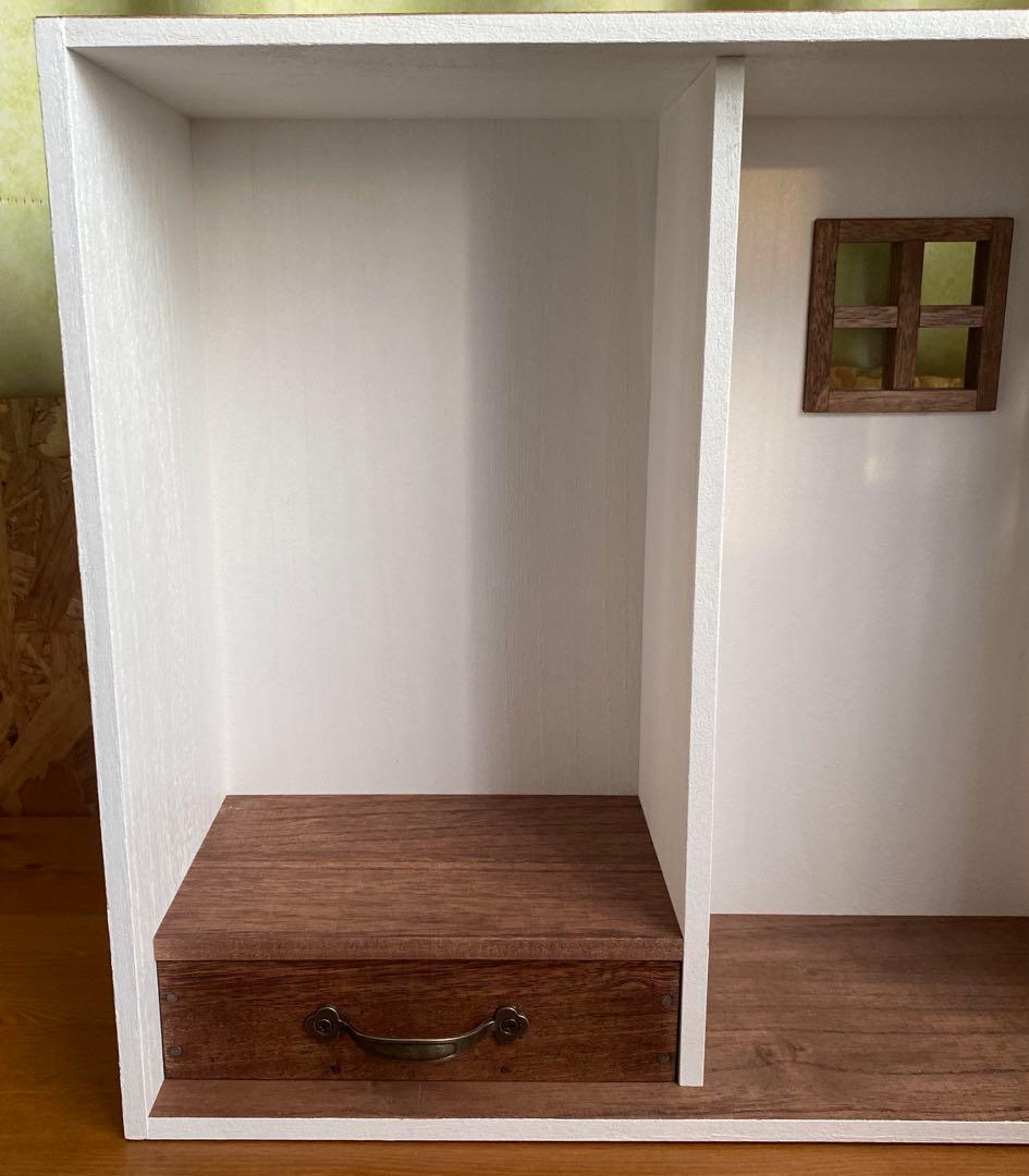 おうち型人形用木製収納ケース　ネオブライス　アイシードール　クローゼットドール用