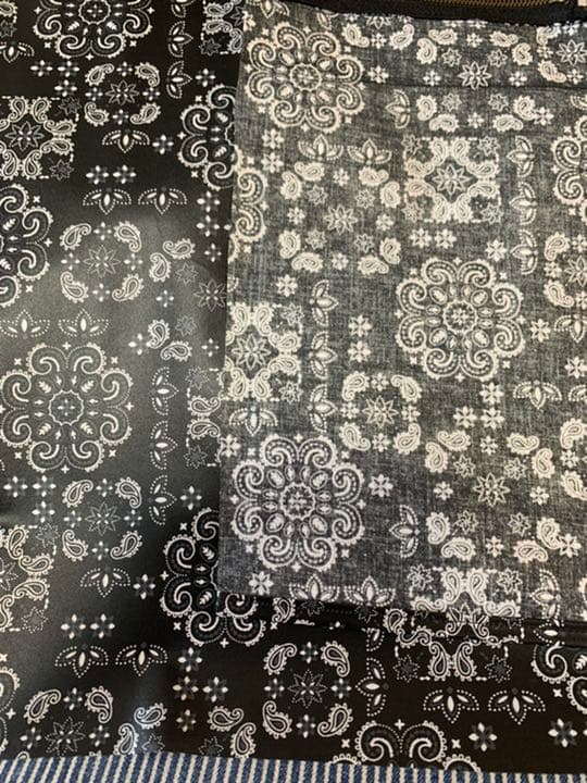 男前タグ　シエナ柄◆ ラミネート 移動ポケット　ハンドメイド　入学