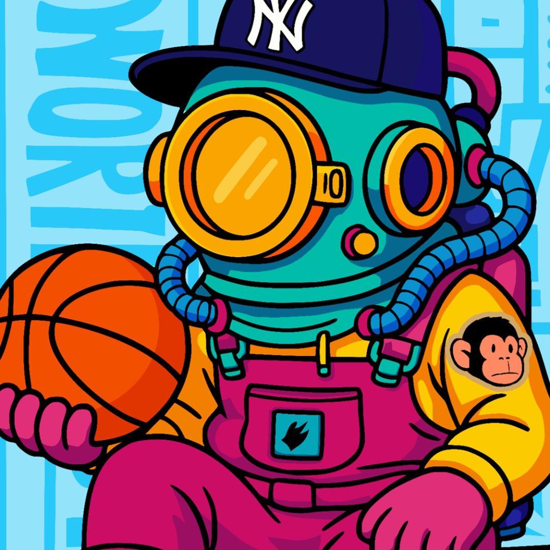 スペースボーラー アートパネル ポスター 607mm×607mm