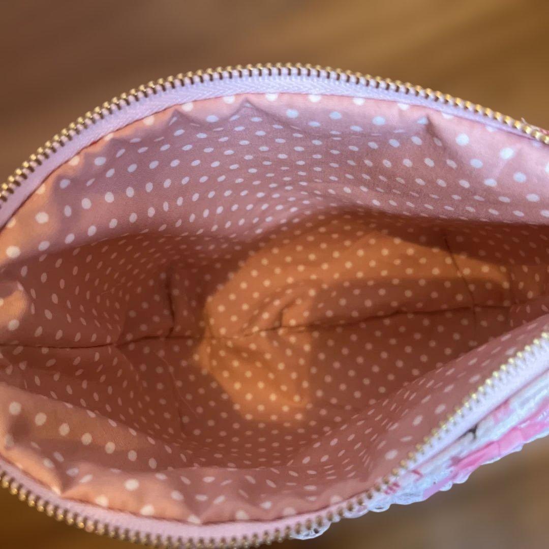 ⑪ききらら サコッシュ(マチあり)2点 ふっくらポーチ