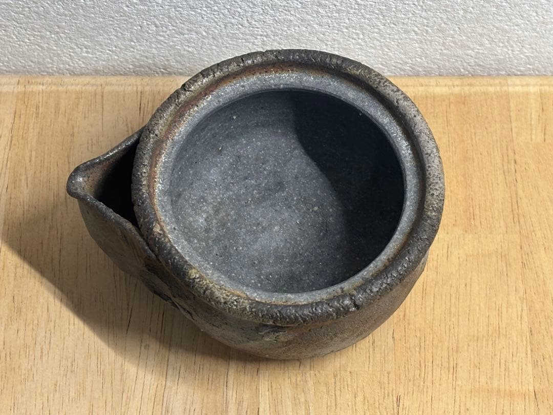 70.備前焼 宝瓶 登り窯 蟹 かに カニ 手びねり 急須