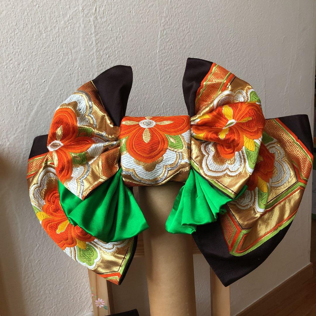 正絹袋帯からの七五三帯です(o^^o)