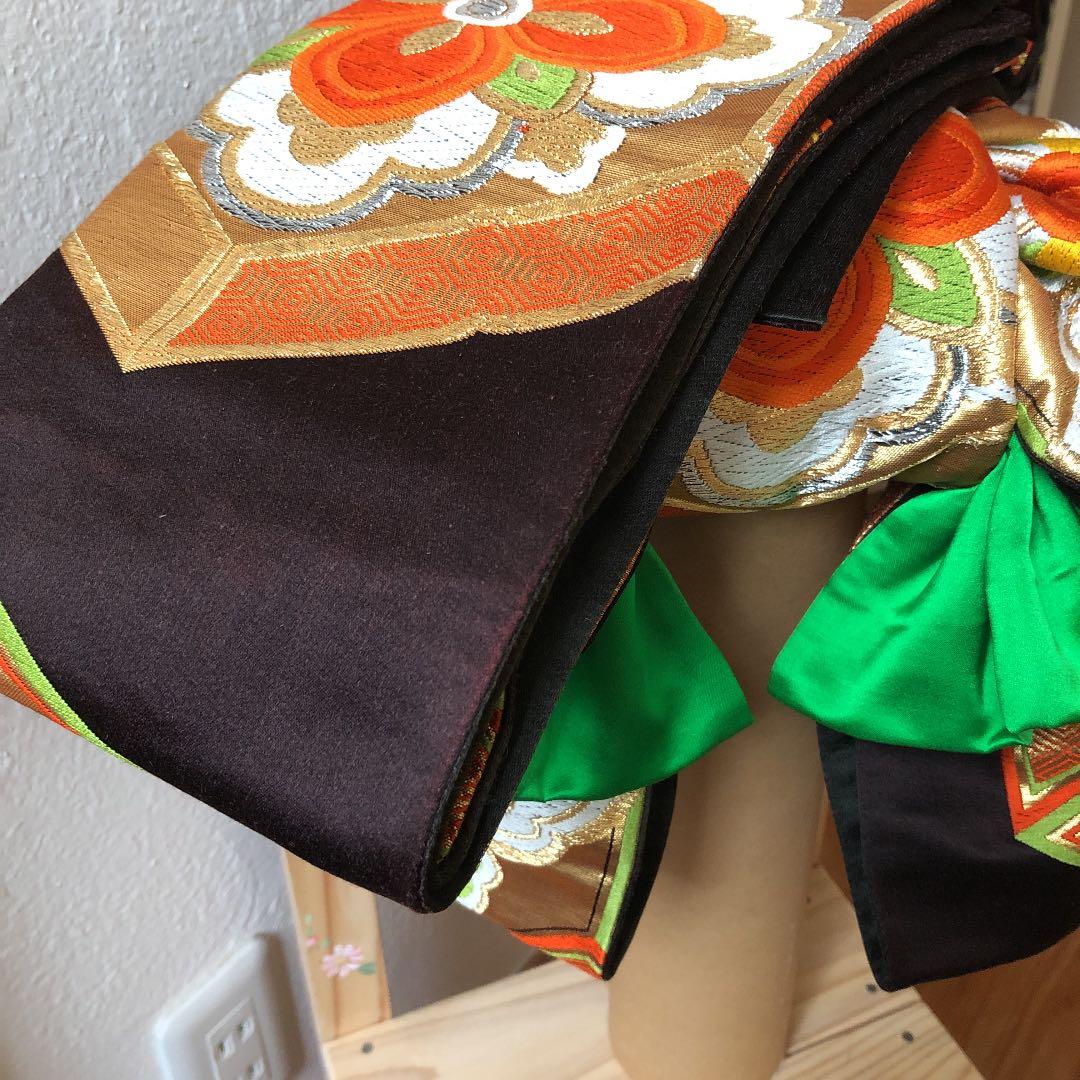 正絹袋帯からの七五三帯です(o^^o)