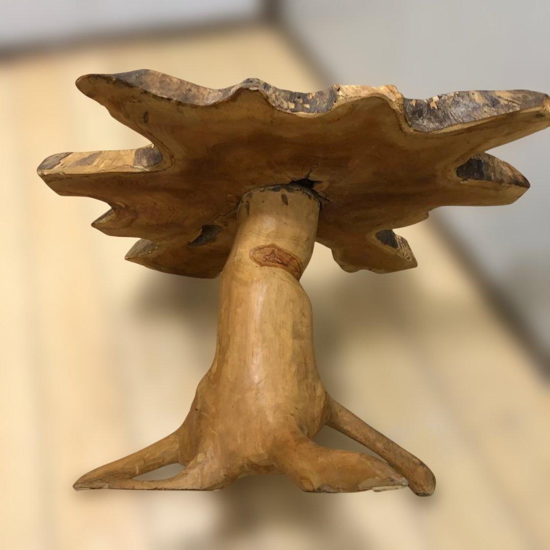 天然木 一枚板 ローテーブル サイドテーブル 無垢材 250809-10