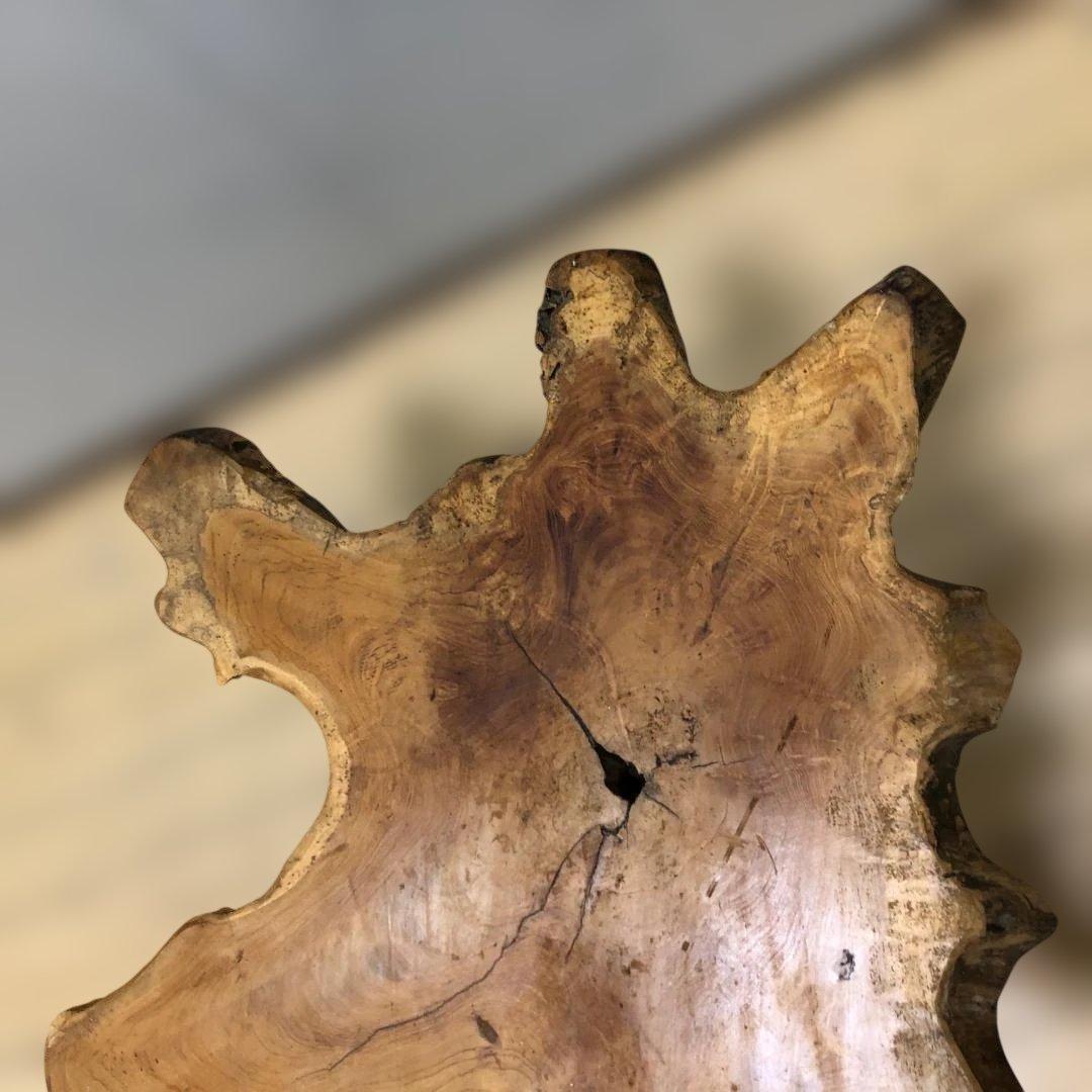 天然木 一枚板 ローテーブル サイドテーブル 無垢材 250809-10