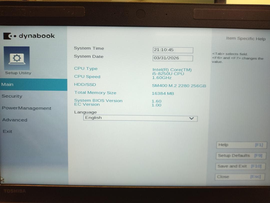 東芝 dynabook 13.3 インチ 第8世代 Core i5-8250U