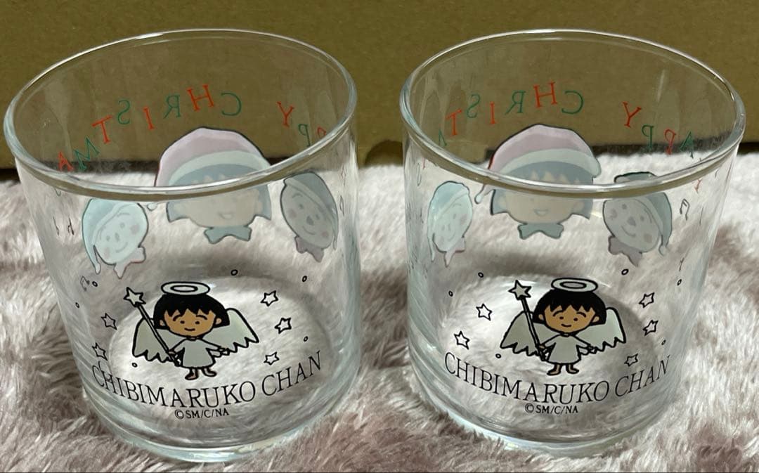 ちびまる子ちゃん クリスマス コップ 2個