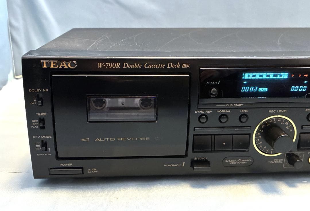 【動作OK！！】ダブルカセットデッキ　TEAC　W-790R　③