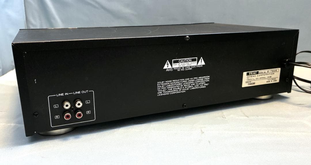 【動作OK！！】ダブルカセットデッキ　TEAC　W-790R　③