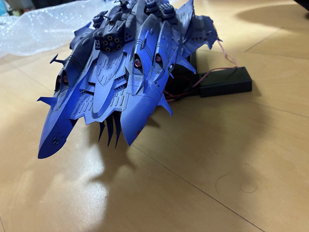 完成品ドメラーズIII 宇宙戦艦ヤマト2199 ガミラス艦 破損あり