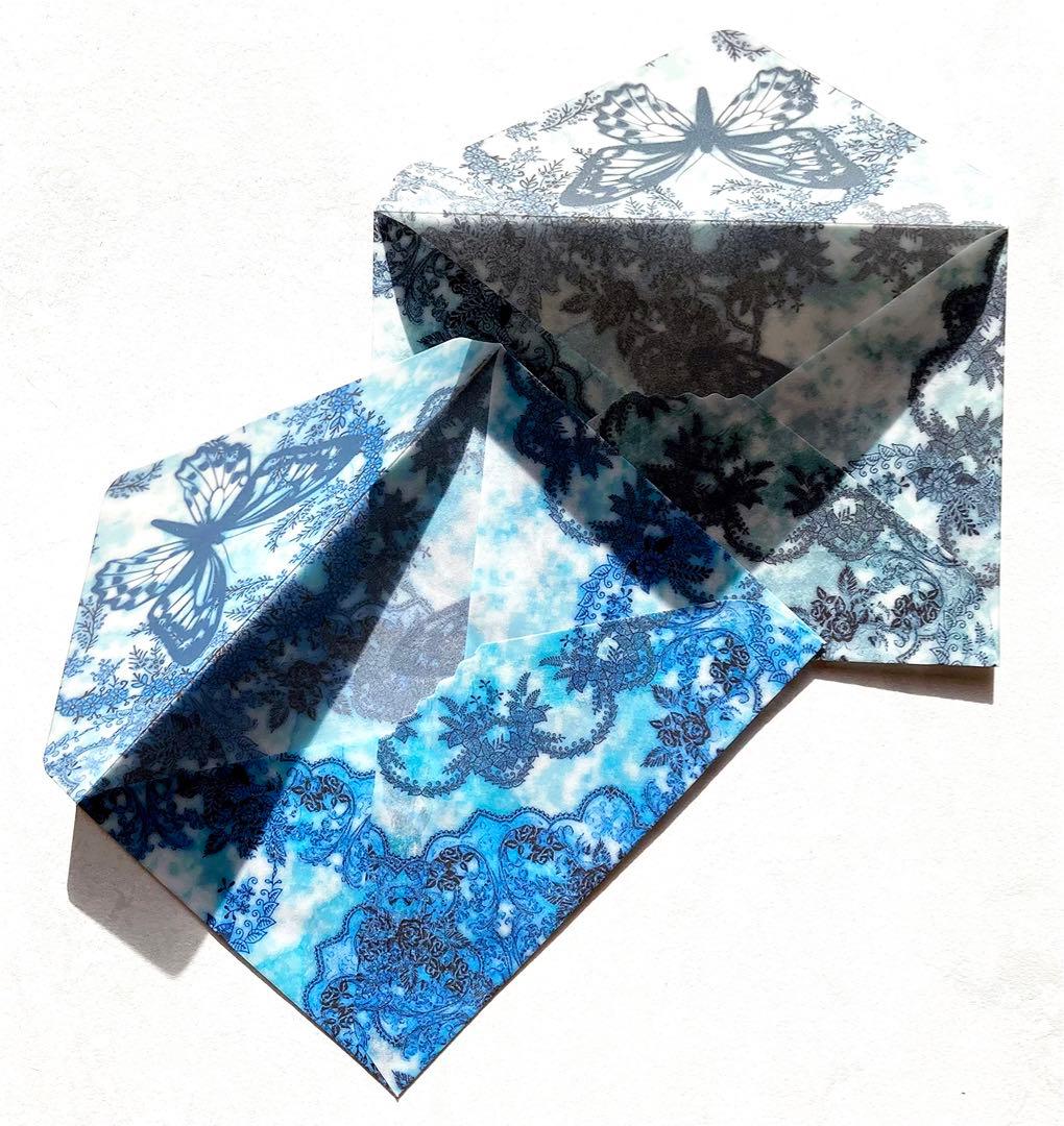 まとめ売り【95枚セット】蝋引きエレガント洋型封筒