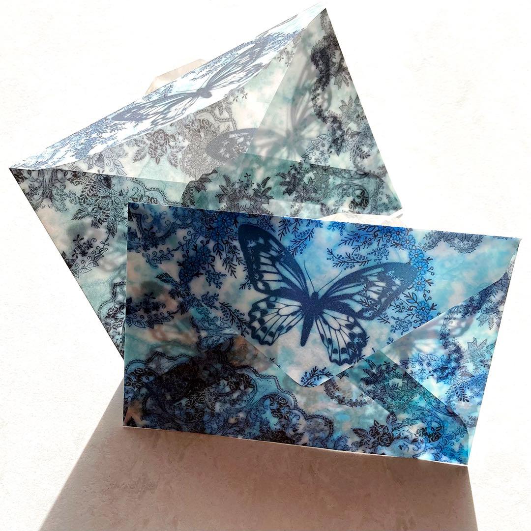 まとめ売り【95枚セット】蝋引きエレガント洋型封筒