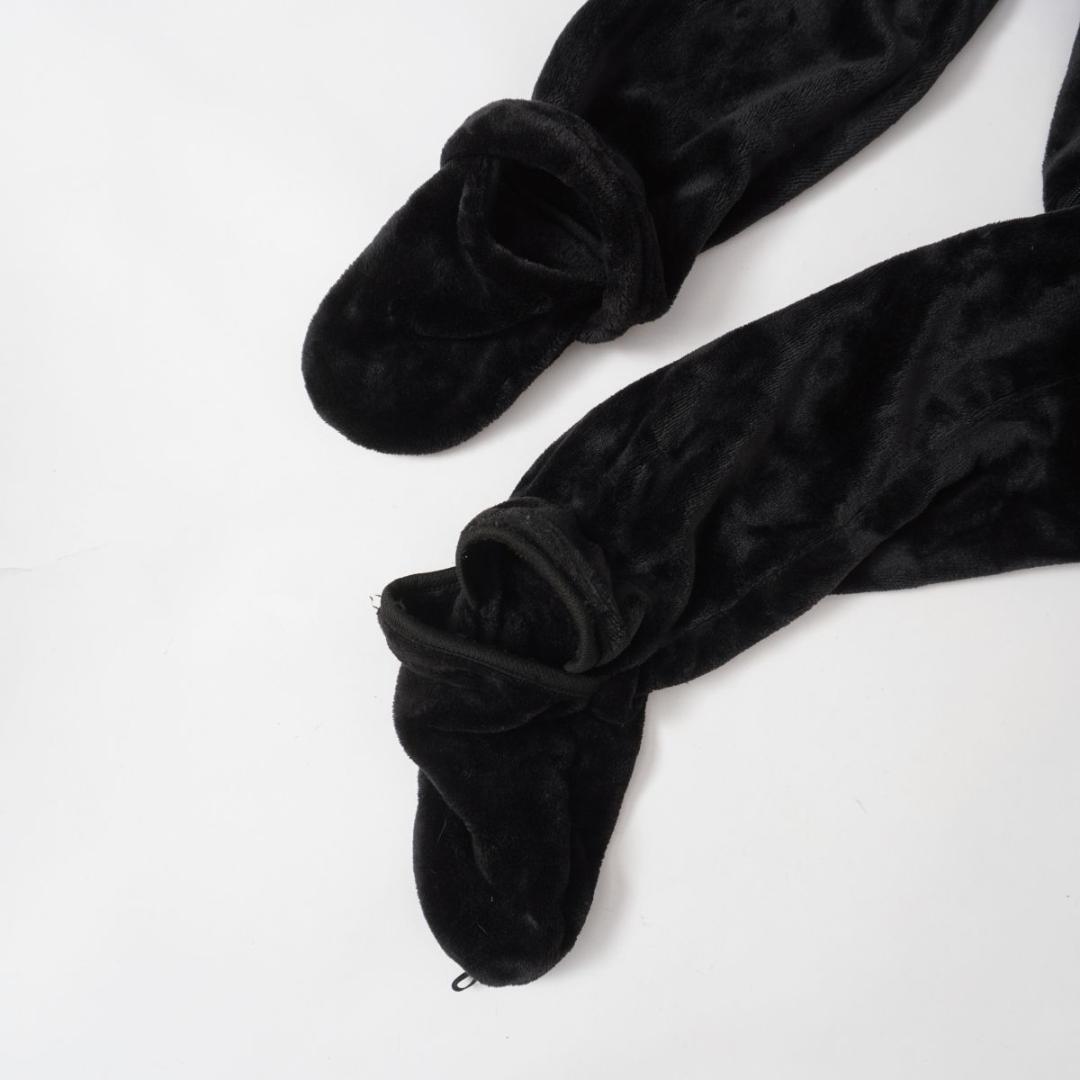 Bauhutte ゲーミング着る毛布 4Gネクスト 黒 サイズM*HD1348