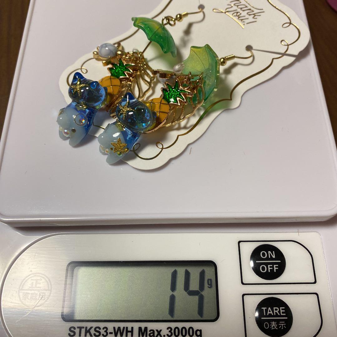 ☆アンブレラとsummerネコちゃんイヤリング☆