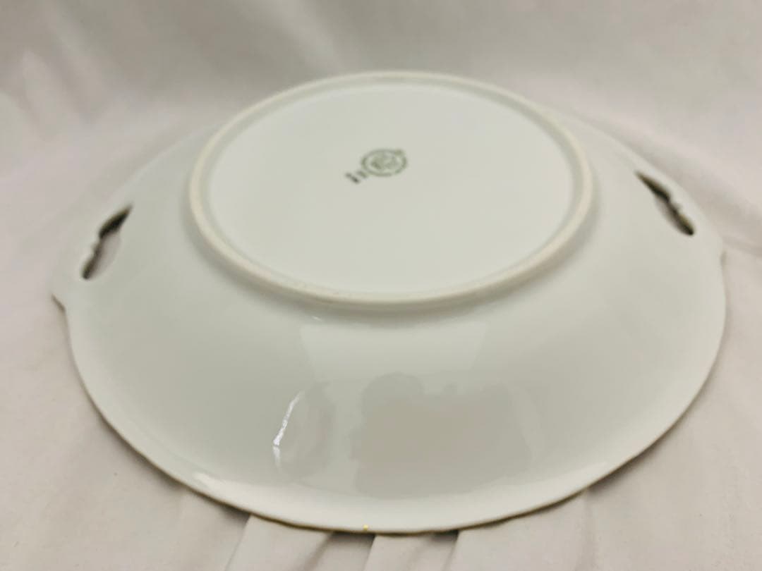 B&G フラワー　大皿　コペンハーゲン　持ち手付きプレート皿　デンマーク製