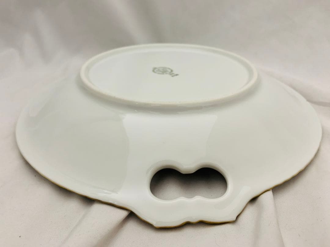 B&G フラワー　大皿　コペンハーゲン　持ち手付きプレート皿　デンマーク製