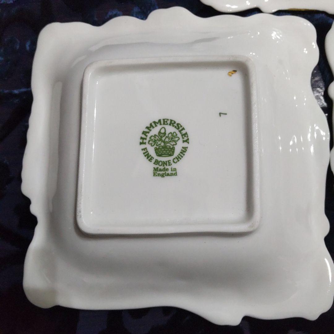 【未使用】 hammersley ハマースレイ 変形スクエア皿３枚セット