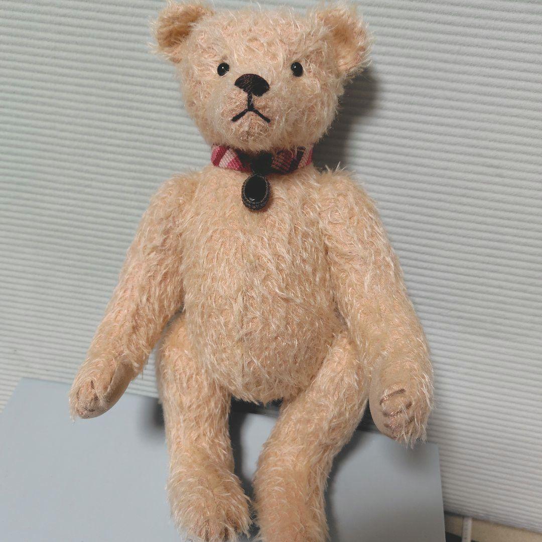 オレンジピンクのテディベア　30cm
