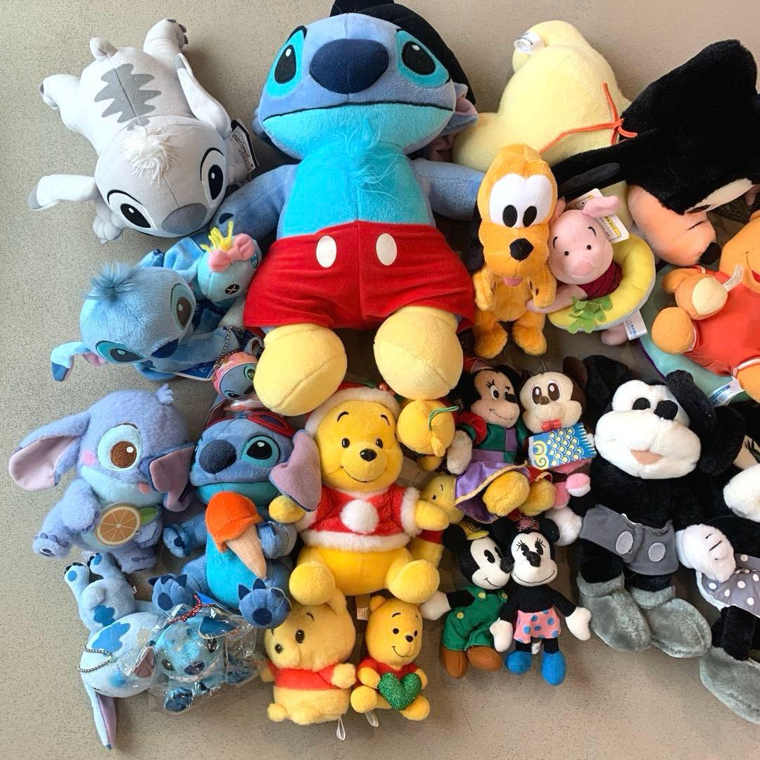 ディズニー　ぬいぐるみ　マスコット　キーホルダー　まとめ売り