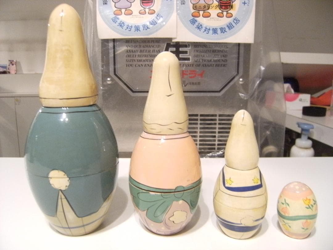 ロシア★ハンドメイド 不思議の国のアリス ラビット うさぎ マトリョーシカ 人形