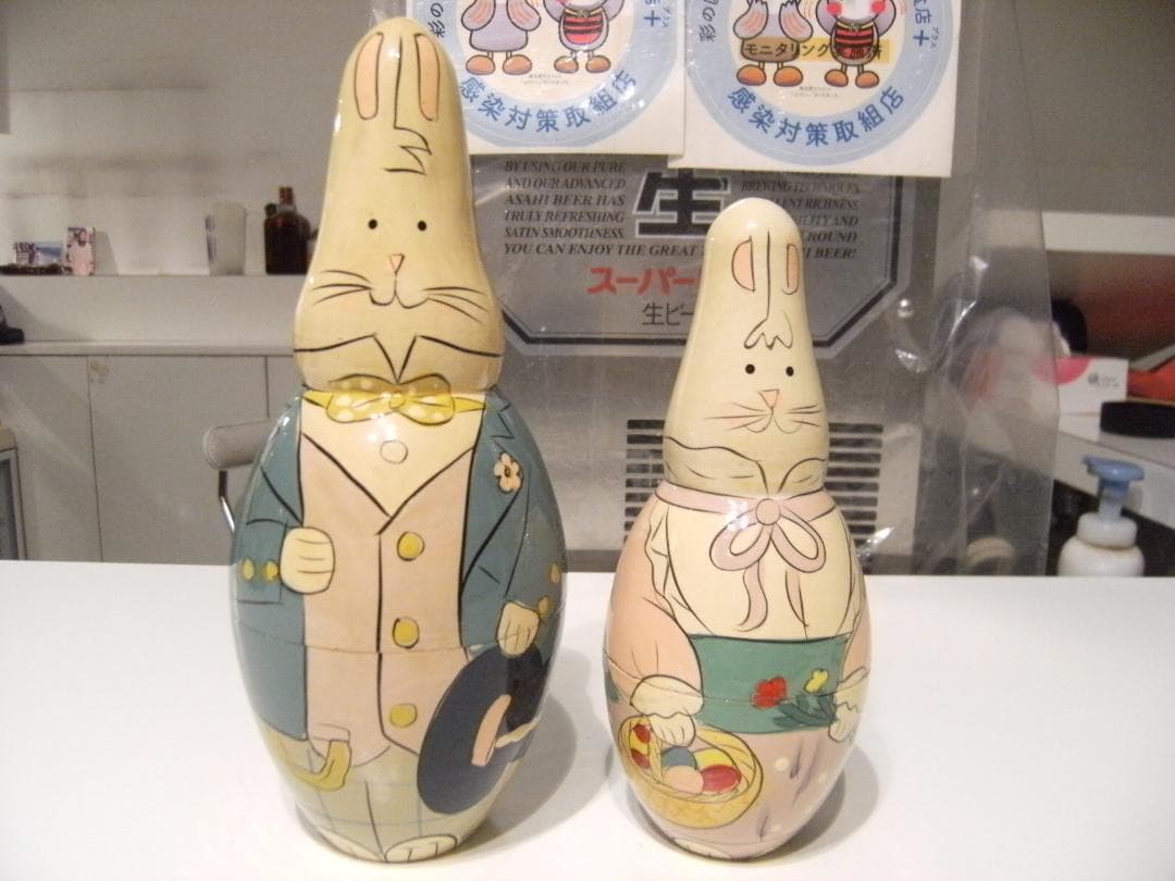 ロシア★ハンドメイド 不思議の国のアリス ラビット うさぎ マトリョーシカ 人形