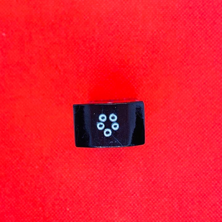 呉竹精昇堂製　呉竹墨　古墨五丸印紅花墨