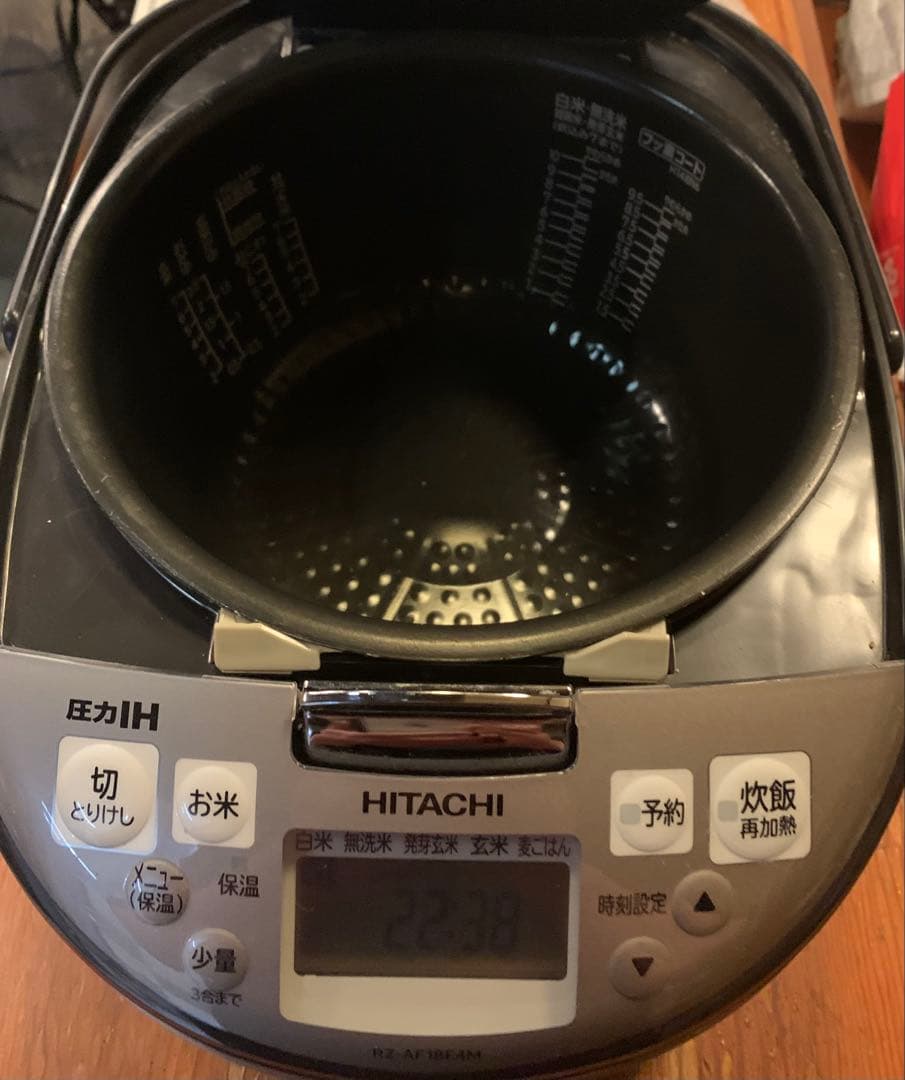 HITACHI IH炊飯器 黒厚鉄釜