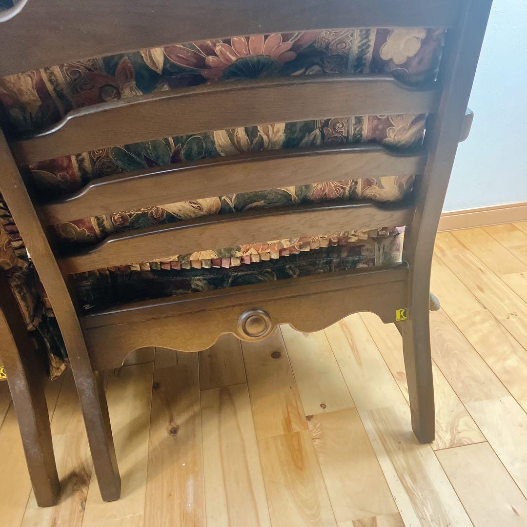 美品　飛騨産業　キツツキ　穂高　花柄　2人掛けソファ　2P、二人掛け　定価24万