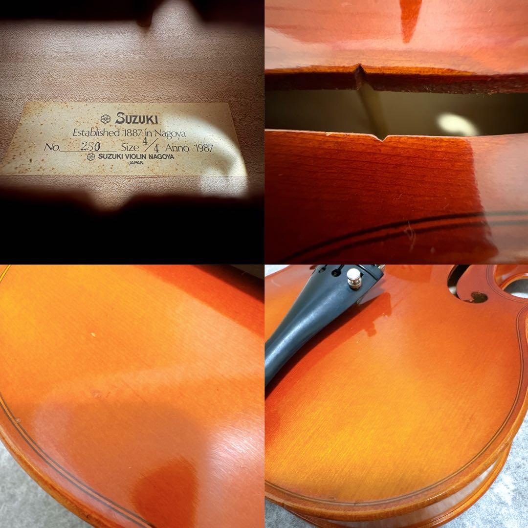 SUZUKI スズキ No.280 1987 4/4 ヴァ バイオリン 杉藤 弓