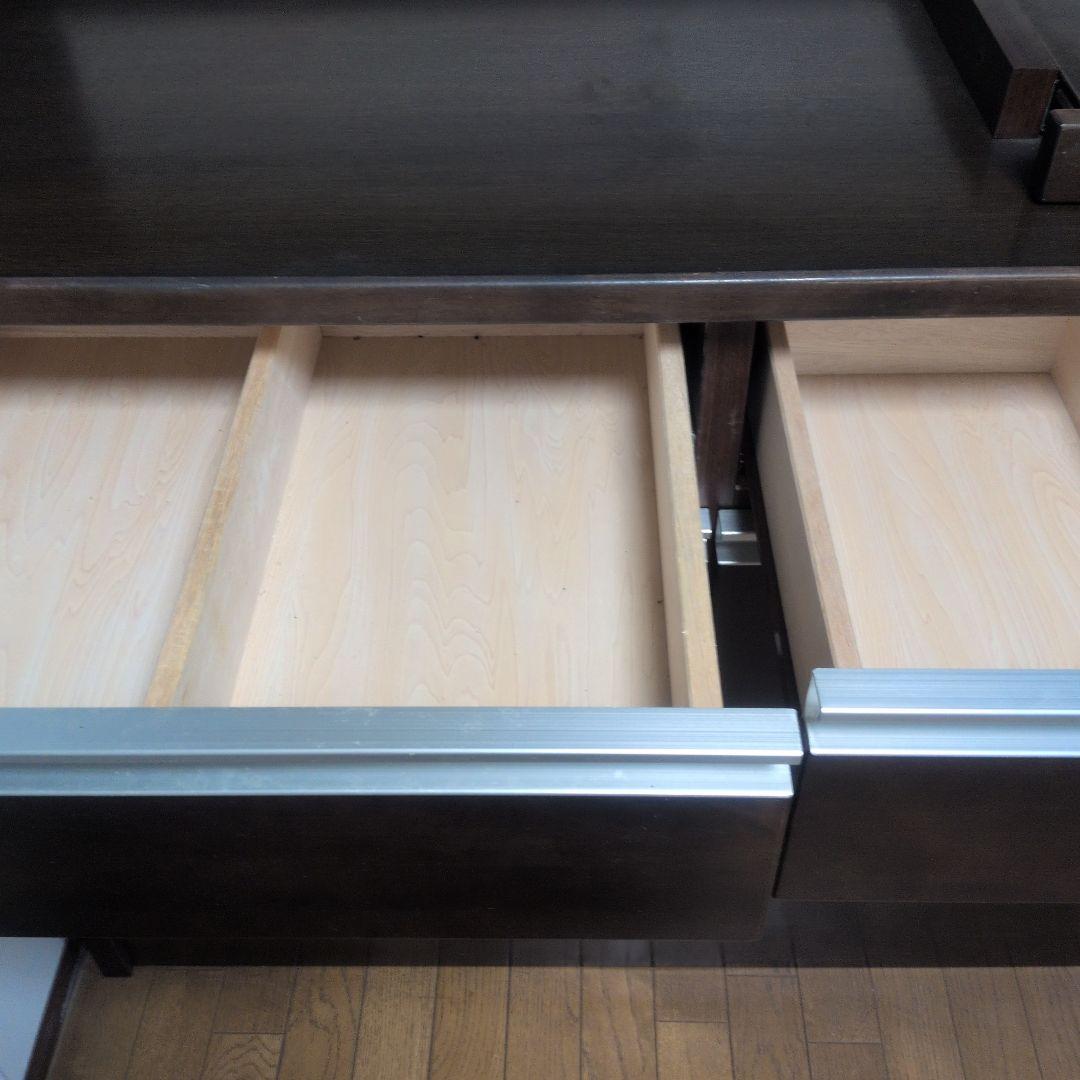大川家具 オーク木製高級食器棚 キッチンボード キッチン収納 レンジ台