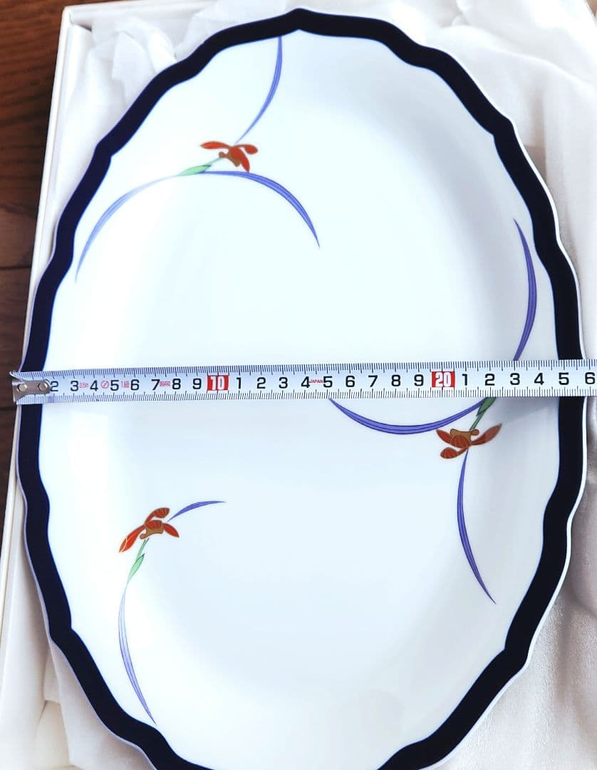 香蘭社　オーキッドレース　オーバルプレート　大皿 2枚