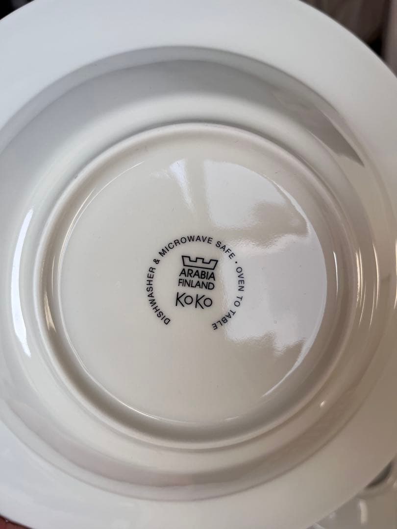 新品 王冠ロゴ ARABIA KOKO ディーププレート 24cm 2枚