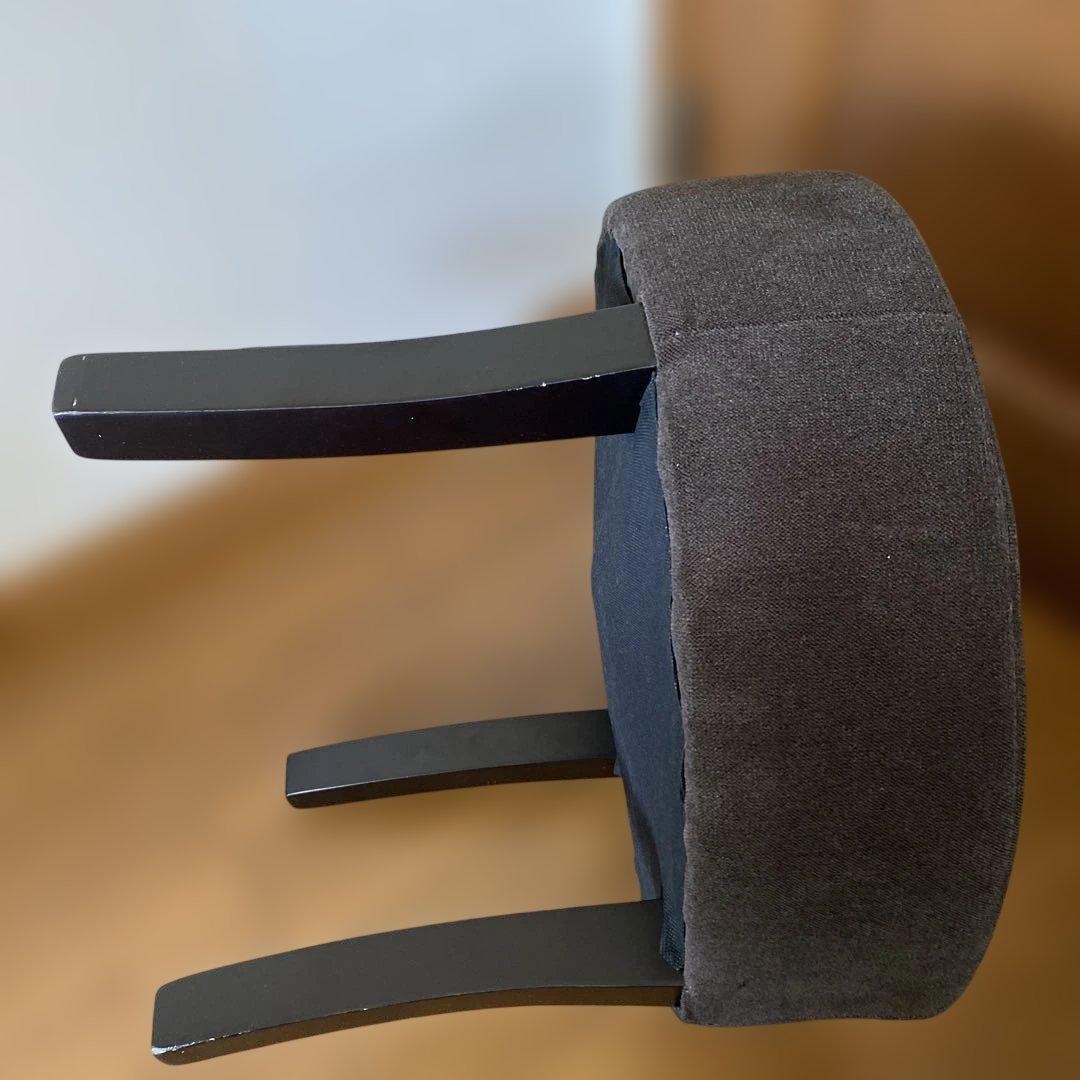 東京インテリア ブラウン ファブリック 円形スツール