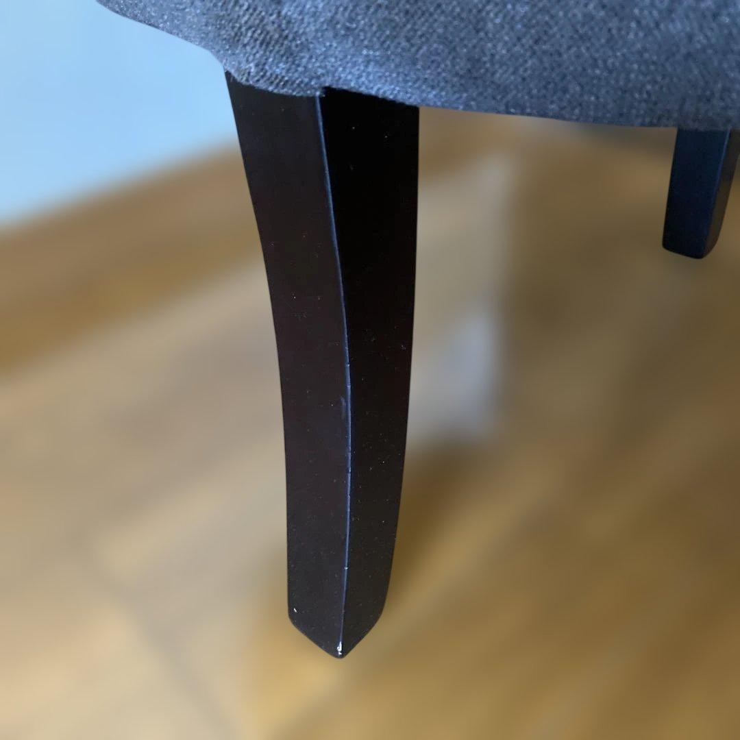 東京インテリア ブラウン ファブリック 円形スツール