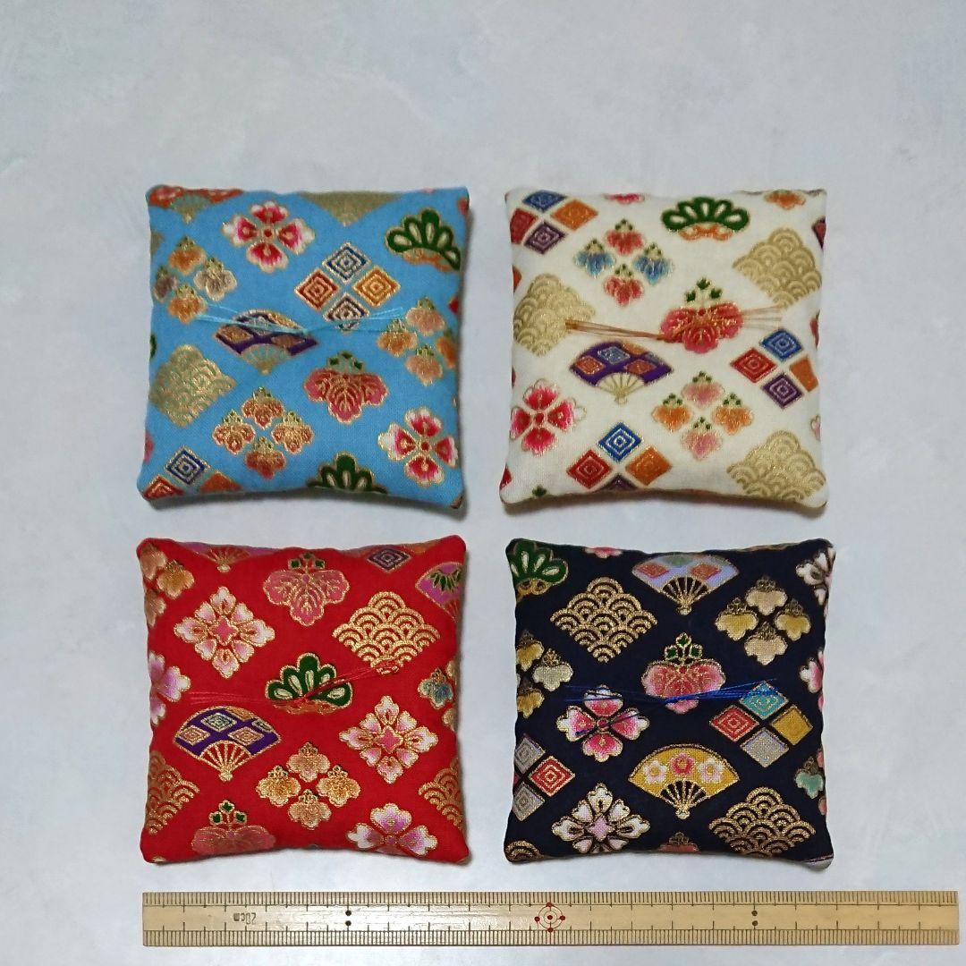 ミニ座布団 置物用 金彩菱形 オーダーページ ハンドメイド ミニチュア