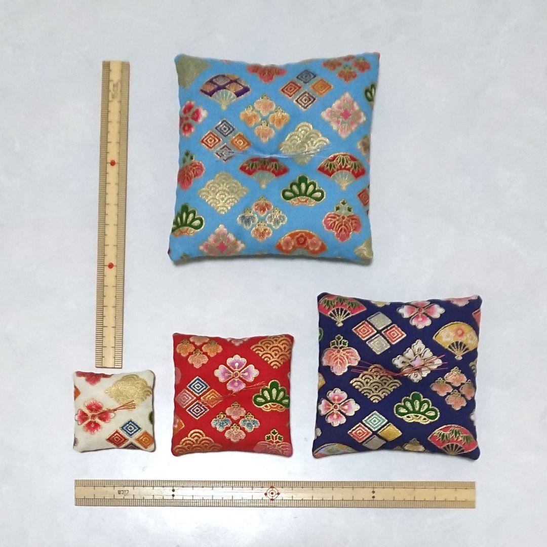 ミニ座布団 置物用 金彩菱形 オーダーページ ハンドメイド ミニチュア