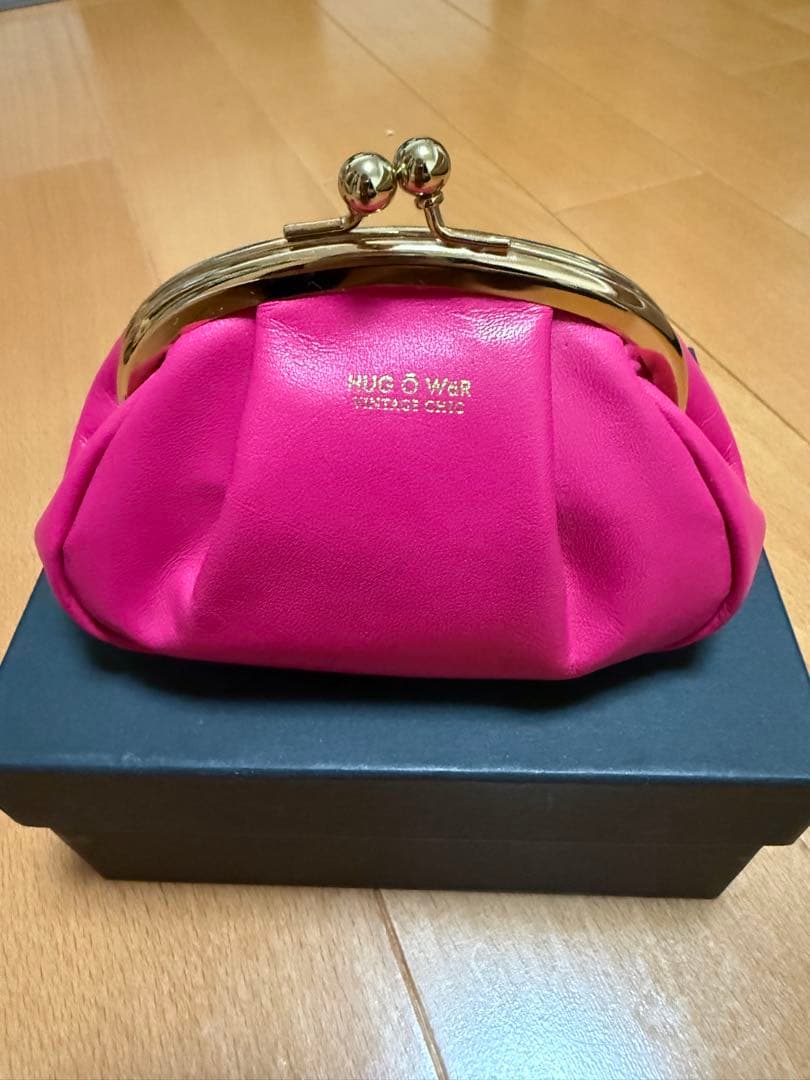 HUG O WAR×PORTERコラボのがま口財布　ピンク色　雅姫さん