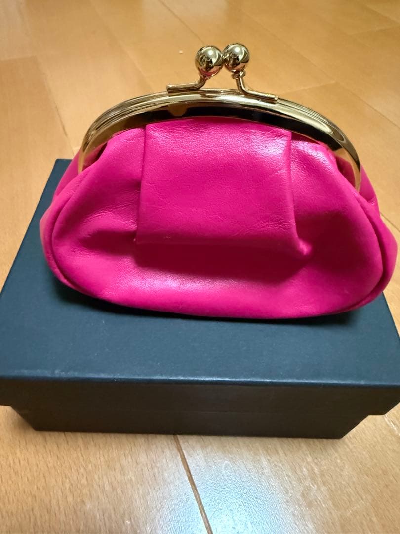 HUG O WAR×PORTERコラボのがま口財布　ピンク色　雅姫さん