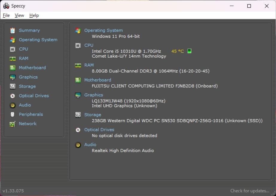 富士通 U9310/E✨第10世代✨Core i5✨Office2024