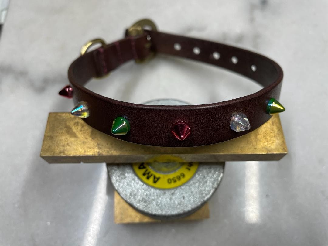 【CDO-NUBG15RCCP〈SB〉】犬の首輪〈サイズ「XS」〉牛革　人気